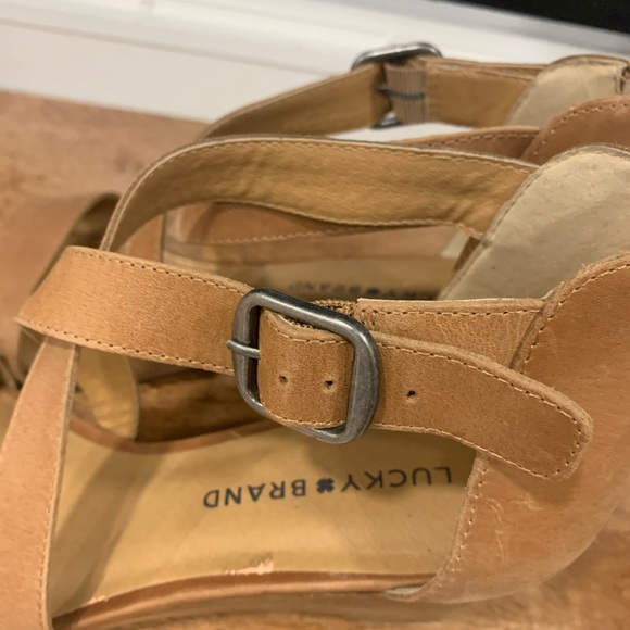 Lucky Brand Leather Sandels - Picture 4 of 9